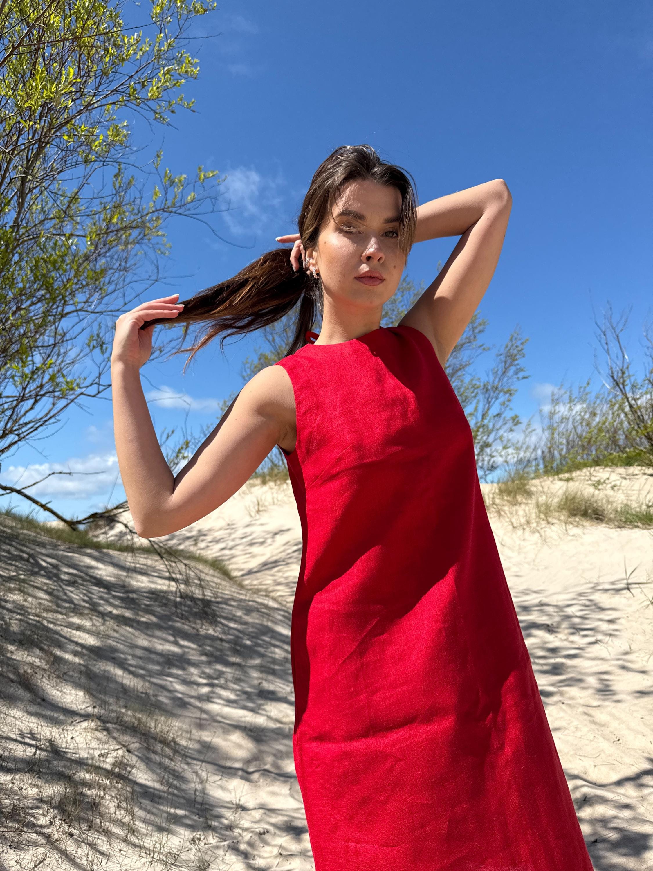 slim fit dress slacks April Tiered Halter Mini Dress main image 1