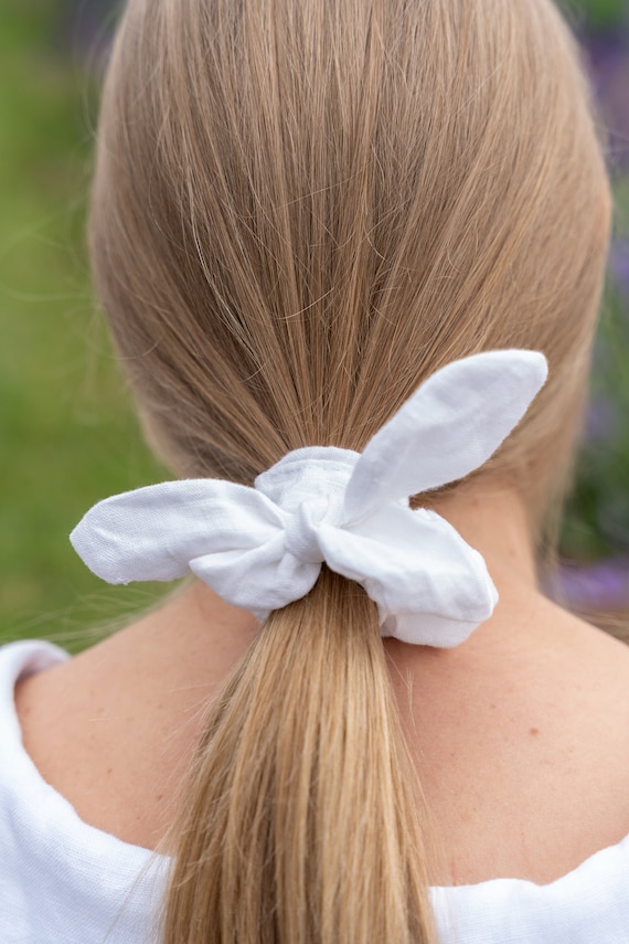 ヘアアクセサリー LINEN MEDIUM SCRUNCHIE Linen Scrunchies - Life-Giving Linen