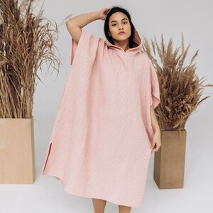 Übergroßer Freizeitponcho, Surferfrauenponcho mit Kapuze Bild 5