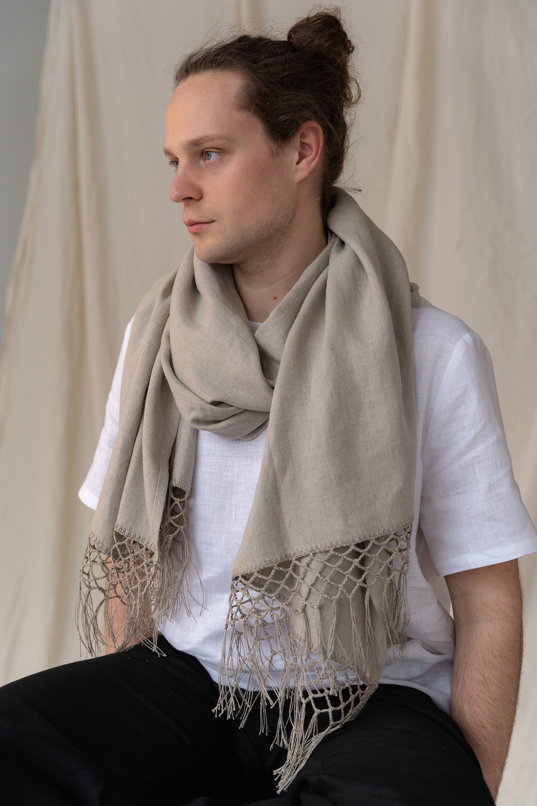 Cravatta Mettere Sciarpa Uomo Indossare Foulard Uomo Come Mettere