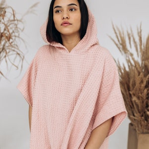 Übergroßer Freizeitponcho, Surferfrauenponcho mit Kapuze Bild 7