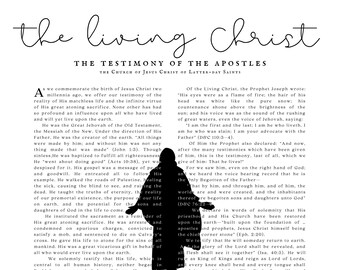 The Living Christ-printable-lds-instant Download-3 Sizes - Etsy