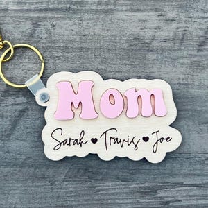 Personalized Mom Keychain | Mother’s Day Gift | Gift For Mom | Gift For Grandma | Mom Purse Charm | Mom Gift | Grandmother Gift For Birthday