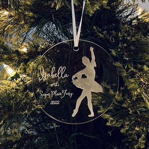Personalized Sugar Plum Fairy  Nutcracker Ornament Keepsake | Gift For Dancers Ballerina Ornament Nutcracker Gift | Stocking Stuffer