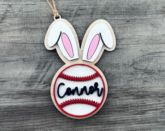 Personalized Baseball Easter Basket Tag | Sport Gift Tag | Gift For Baseball Player | Easter Decor | Gift Fir Son | Baseball Lover Gift