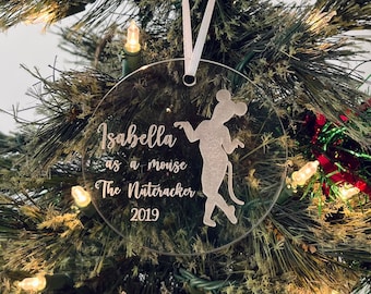 Personalized Mouse Nutcracker Ornament | Nutcracker Keepsake | Gift For Dancers | Ballerina Ornament | Nutcracker Gift | Stocking Stuffer