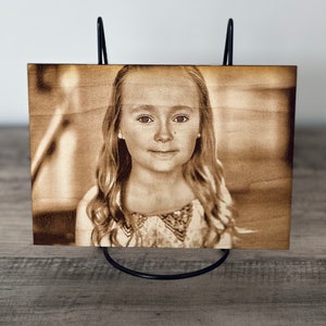 Engraved Wood Photo | Family Portrait | Anniversary Gift | Valentine’s Day Present | Mother’s Day Gift | Gifts For Her | Unique Photo Gift