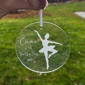 Dew Drop Fairy Ornament | Personalized Nutcracker Gift | Ballet Ornament | Stocking Stuffer | Gift For Dancer | Gift For Daughter