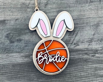 Personalized Basketball Easter Basket Tag | Sports Gift Tag | Gift For Basketball Player | Basketball Easter Gift | Gift For Child