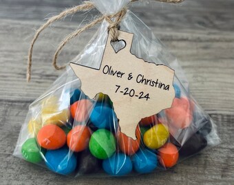 State Wedding Favor Tags | Personalized Wedding Shower Tags | Bridal Shower | Wooden Wedding Favor | Candy Tags | Wedding Planning