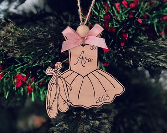 Personalized Ballerina Ornament | Gift For Dancers | Gift For Daughter | Stocking Stuffer | Gift For Granddaughter | Dance Recital Gift