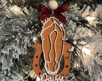 Personalized Horse Ornament | Horse Christmas Decoration | Gift For Horse Lovers | Horse Christmas Tree Decor | Gift For Her | Horse Gift