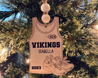 Personalized Cross Country Ornament | Stocking Stuffer | Gift For Athletes | CC Secret Santa | XC Ornament | Gift For Friend | Student Gift