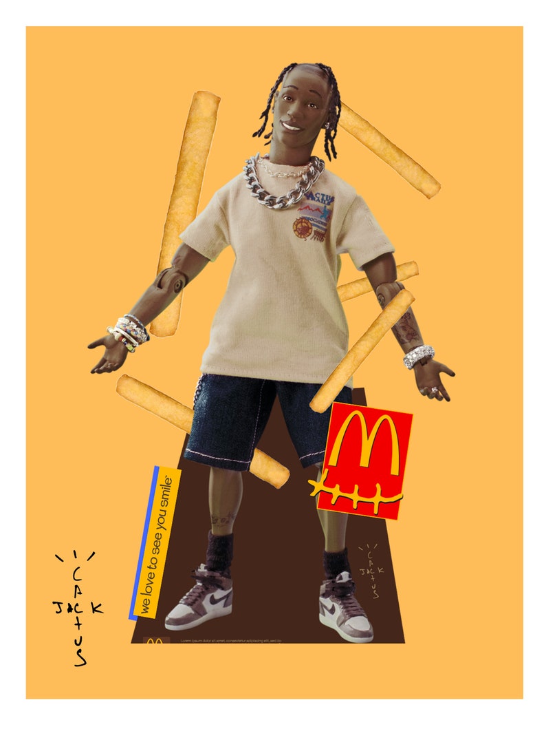 Travis Scott Mcdonald's Toy Figure Print Digital | Etsy