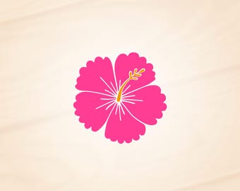 Hibiscus Flower Decal Sticker, Flower Sticker, Hibiscus Vinyl Decal, Tropical Flower Decal, Hibiscus Sticker for Your Car Window