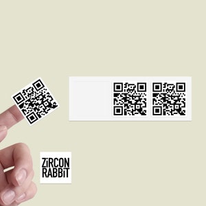 Zircon Sticker Custom QR Stickers, Business QR Stickers, Wifi QR Stickers, Drone Qr ...