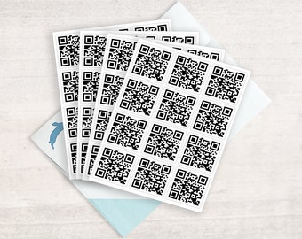Custom QR Code Stickers, Business, Wedding, Social Media