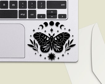 Celestial Moon Butterfly Decal Sticker, Magical Mystical Celestial Sticker, Butterfly Mystical Sticker Decal, Butterfly Moon and Stars Decal