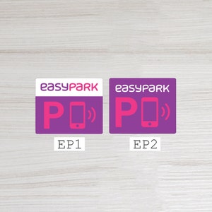 Außenapplikation Windschutzscheibe EasyPark Aufkleber Park-App Lösungsaufkleber EasyPark Parkaufkleber EasyPark App Zubehör Bild 4