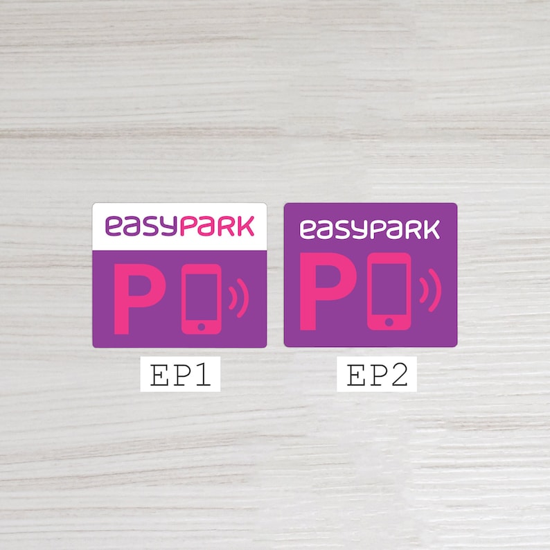 Außenapplikation Windschutzscheibe EasyPark Aufkleber Park-App Lösungsaufkleber EasyPark Parkaufkleber EasyPark App Zubehör Bild 4
