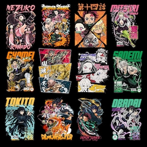 Tueur de démons PNG | Design de t-shirt animé | Téléchargement numérique Kimetsu no Yaiba | Streetwear japonais | Clipart Manga Tanjiro