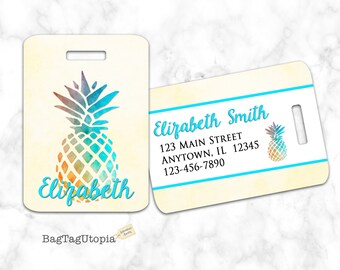 Pineapple Bag Tag | Etsy
