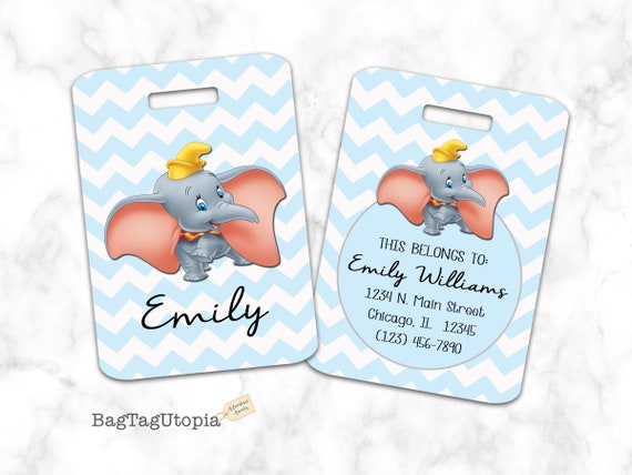 Dumbo luggage tag Clearance