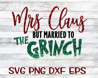Grinch Svg Married Christmas Svg | Etsy 