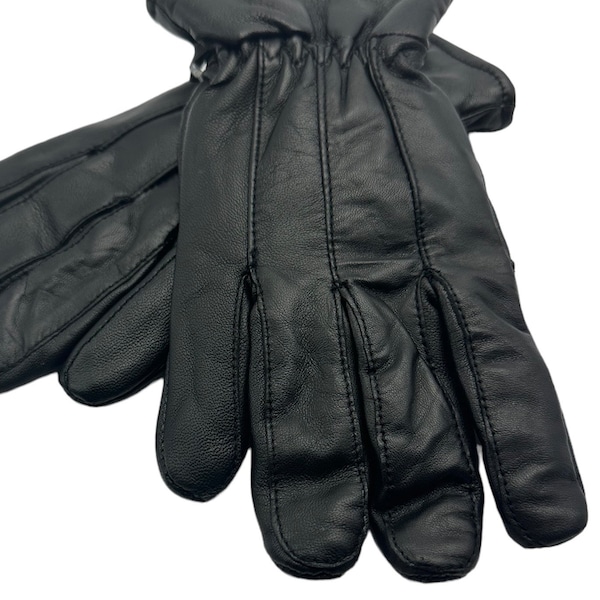 Mens leather gloves  , thermal lined gloves, luxury mens gloves,Black mens gloves uk, perfect mens gift