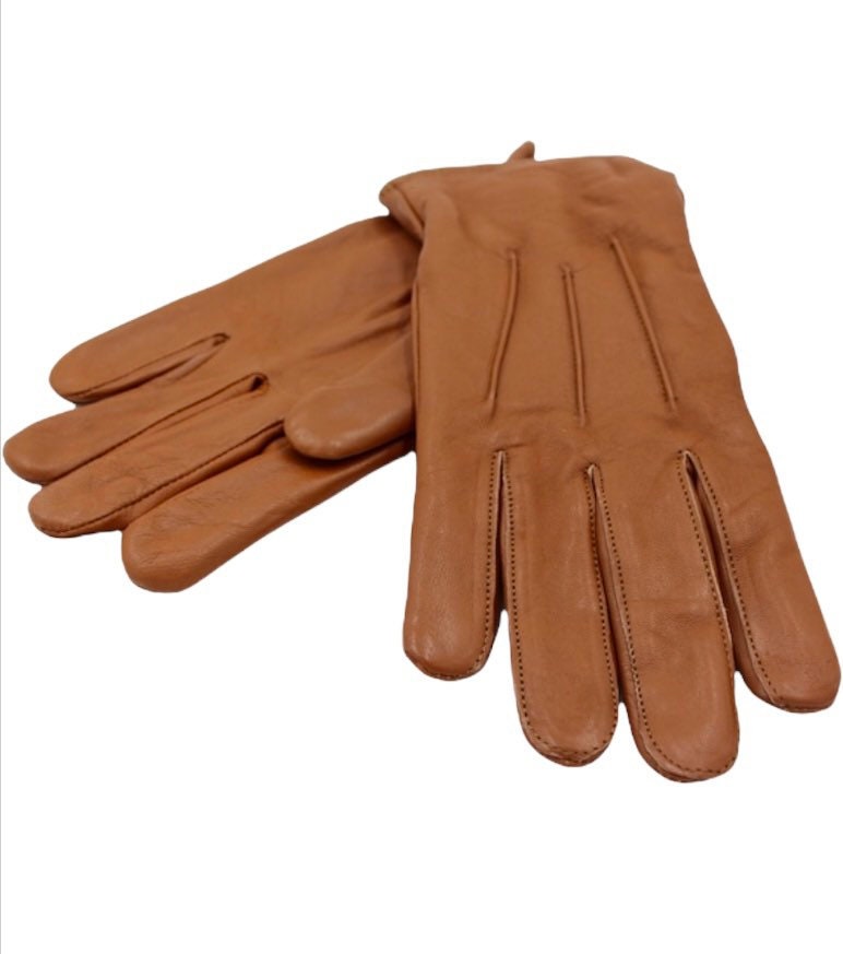 Mens Leather Gloves , Thermal Lined Gloves, Luxury Mens Gloves,black