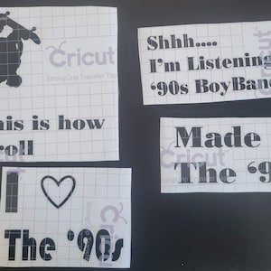 90s throwback 4 pack of Decals