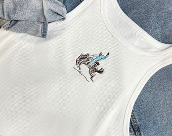 Bad Bunny Nadie Sabe/ besticktes Tank-Top