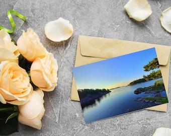 Postcard Finnish Island and Sea, Postcard Scandinavia, Postcard Finnish Coastal Landscape, Greeting Card Nordic Coastline, Photo Sea