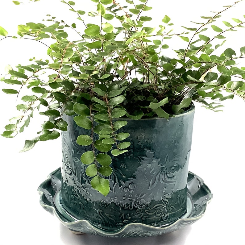 Handmade Pottery Flourish 6 Flowerpot