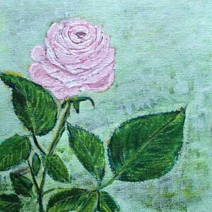 Mini série de jardin canvas art peinture acrylique originale sur toile