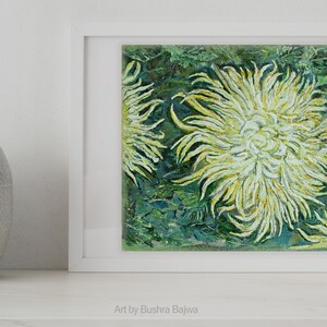 Mini jardin série toile art peinture acrylique originale sur toile