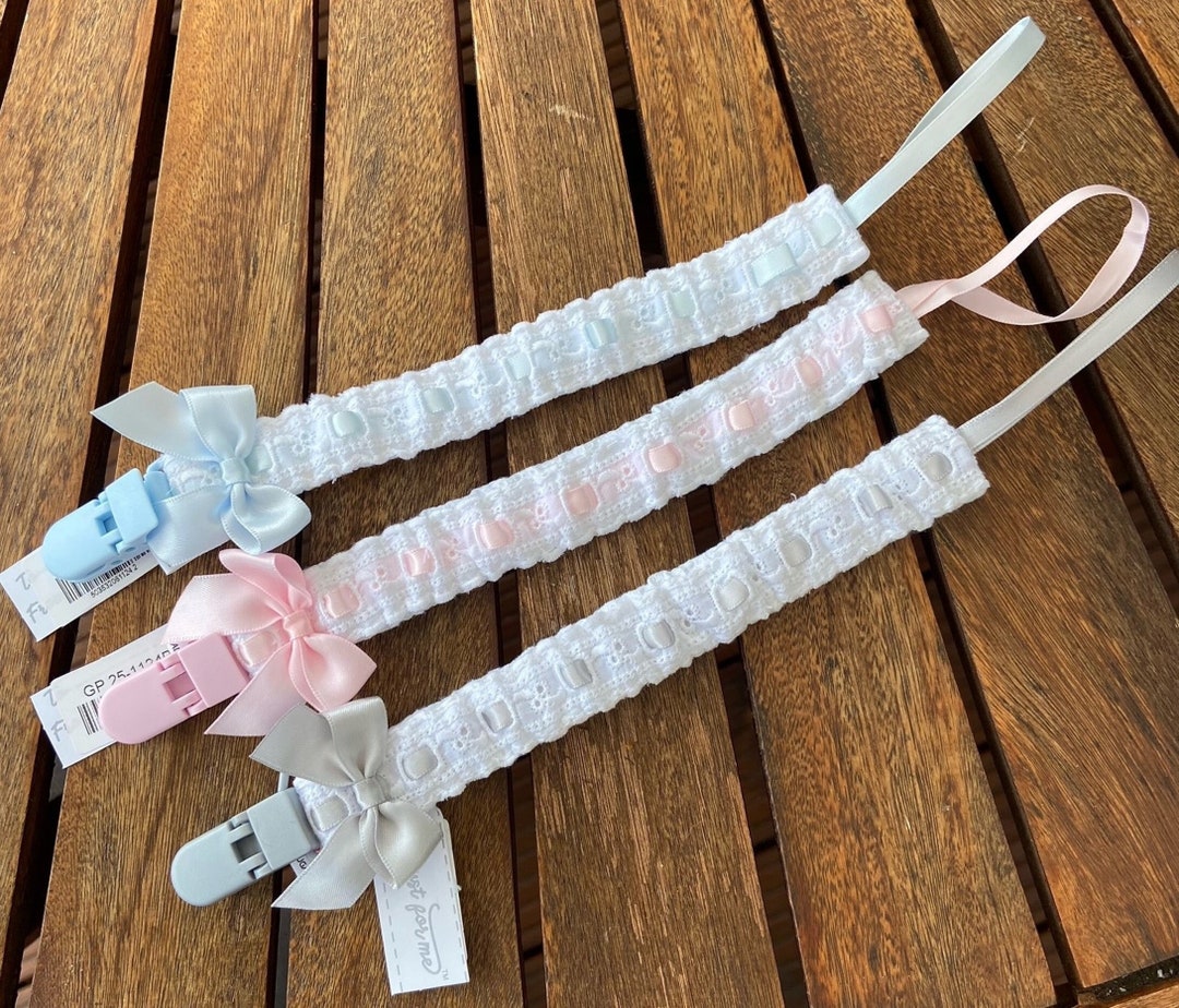 Spanish/romany Style Dummy Clips Pacifier Clips Etsy UK