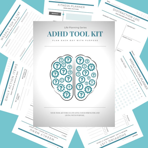 adhd homework checklist ADHD Toolkit - Plan Each Day with Purpose (Digital Download)