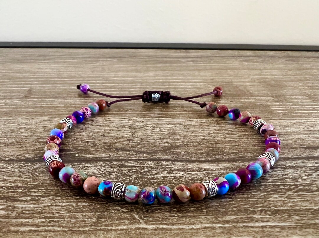 Grounding Bracelet Positive Energy Bracelet Natural Jasper Etsy