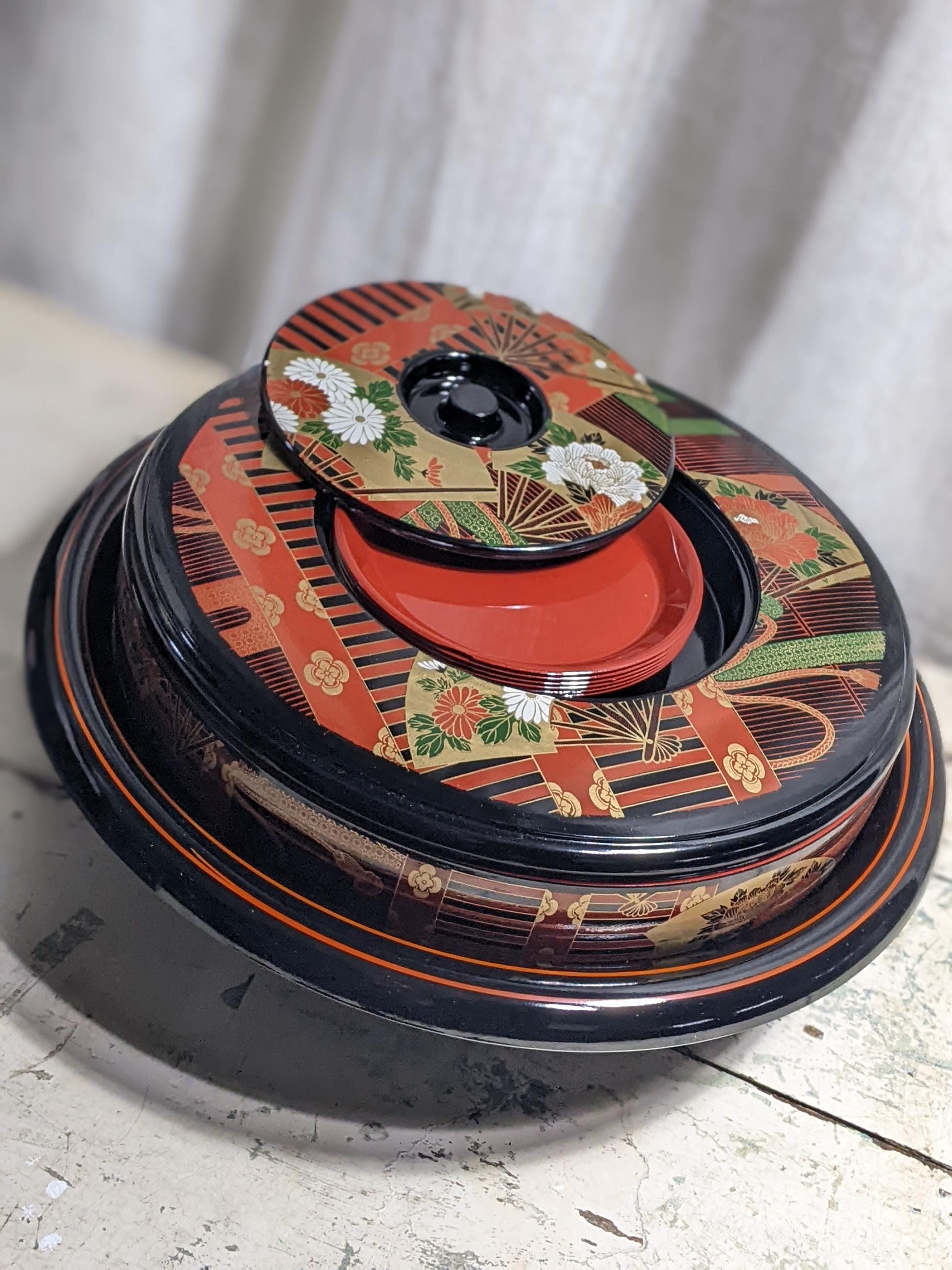 Japanese Lacquerware Lazy Susan - Etsy