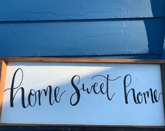 Home Sweet Home wood sign