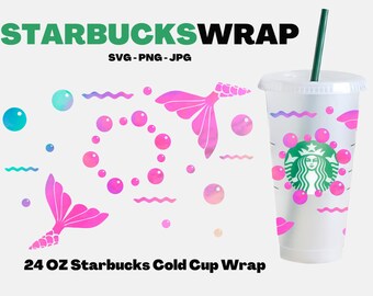 Diy Venti Cup Instant Download Girl S Custom Gift Decal Cricut Silhouette Full Wrap Starbucks Cup Mermaid Shell Cold Cup Svg Art Collectibles Digital Safarni Org