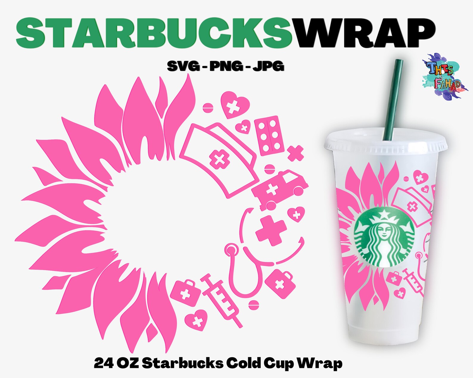 Free Free 95 Sunflower Free Starbucks Cup Wrap Svg SVG PNG EPS DXF File