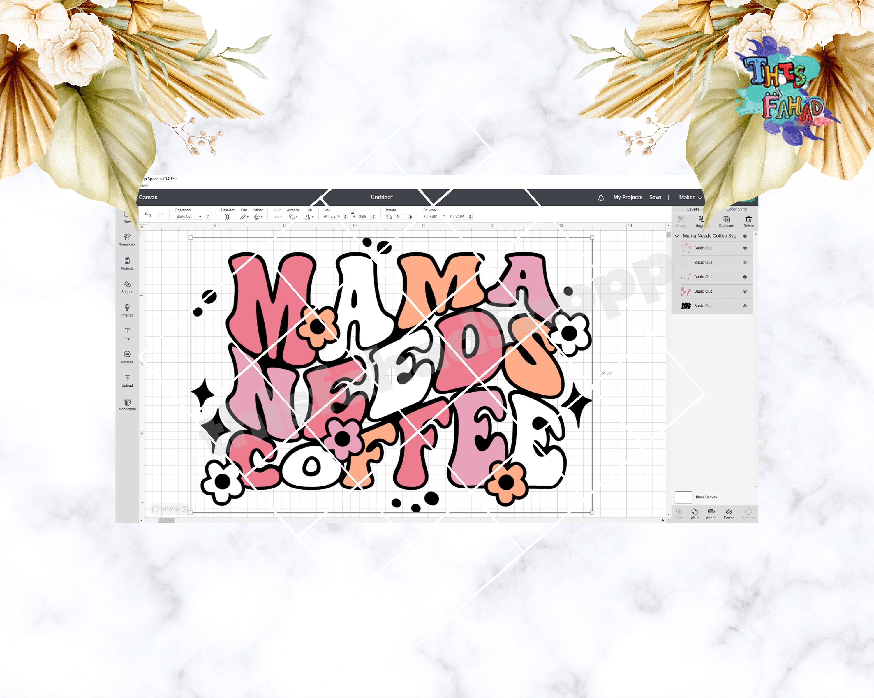Mama Needs Coffee Can Glass Wrap Svg for Libbey 16oz Can Glass, Mother ...