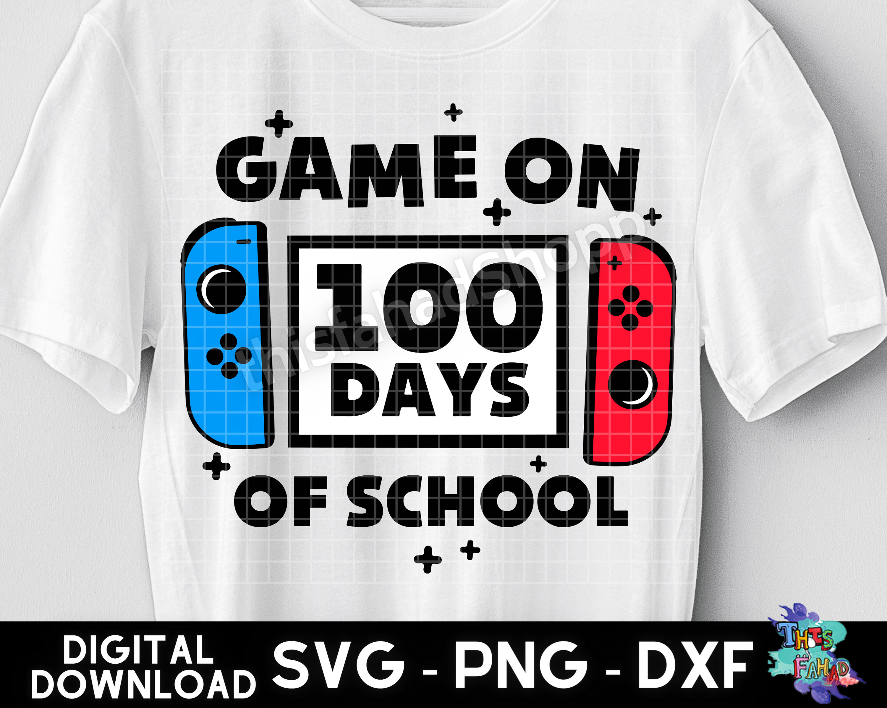 Buy 100 Days of School SVG, Game on 100 Days of School Svg, Boy Level 100  Days of School Shirt, Kids Shirt Design, Gamer Teacher Svg Png Dxf Online  in India - Etsy