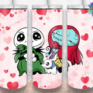 Valentines Day Skinny Tumbler Design, Valentine Wrap Sublimation Straight & Tapered Tumbler PNG File Digital Download