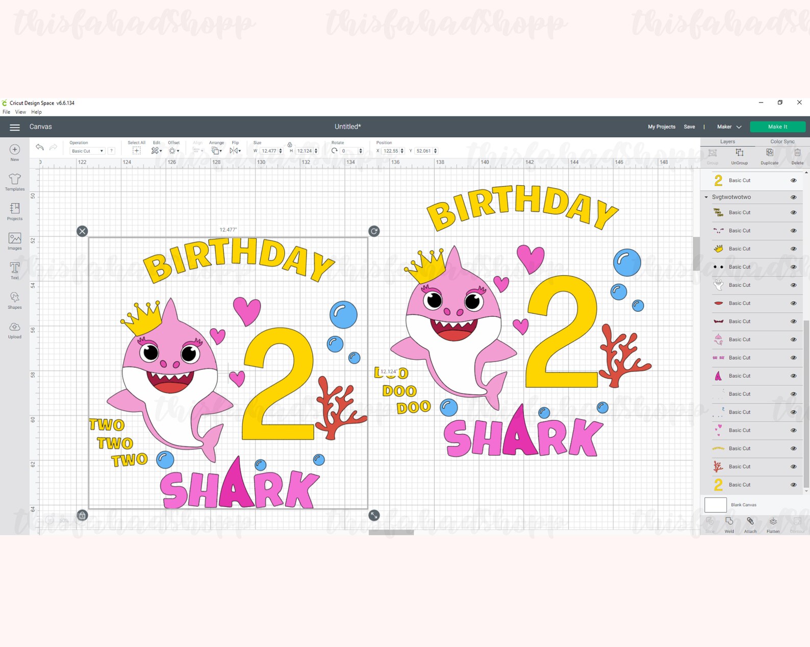 Download 2nd Birthday Shark Svg Shark Birthday Svg Shark Doo Doo ...