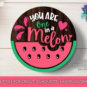 Een in een meloen Svg, Watermeloen Svg, Zomer Svg, Summertime Svg, Home Decor, zomer veranda teken svg, Cricut SVG, Glowforge Svg, laser cut bestand