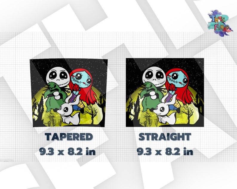 K&ouml;nnte beinhalten: Eine digitale Illustration von Jack Skellington und Sally aus dem Film Nightmare Before Christmas. Sie halten sich an den H&auml;nden und stehen vor einem Vollmond. Das Bild ist im Cartoon-Stil gehalten und hat einen schwarzen Hintergrund.