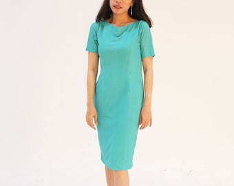 Princess Cut Green Dress